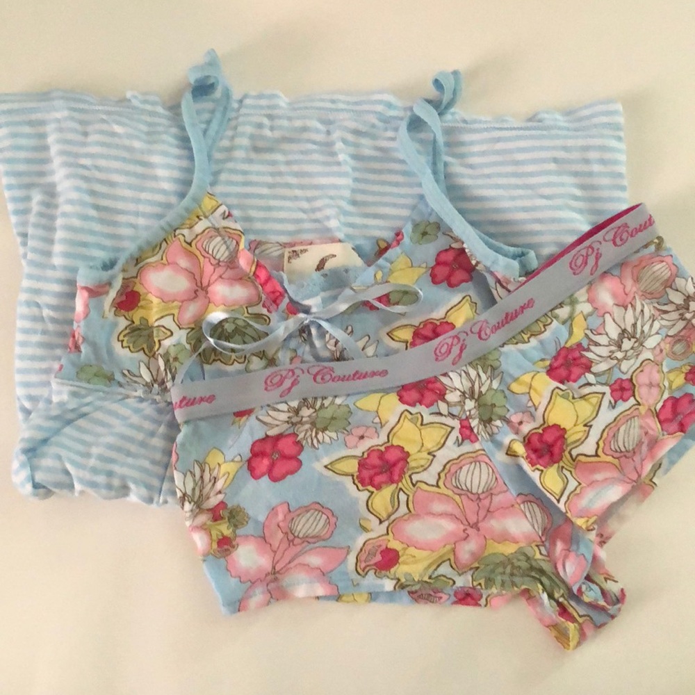 PJ Couture Size Small - pj set tank top/shorts